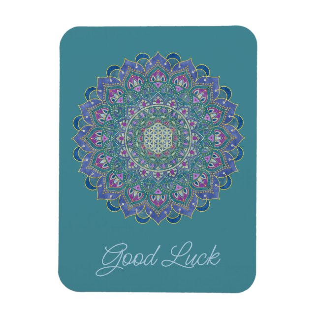 Magnet Flexible Fleur De Vie - Mandala India Style 1 (Vertical)
