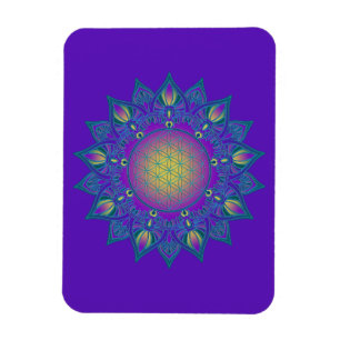 Magnet Flexible Fleur De Vie - Mandala Indien 3