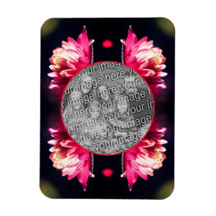 Magnet Flexible Fleur Rouge Dans Le Cadre Sunlight Ajouter Votre P