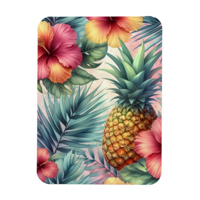 Magnet Flexible Fleur tropicale (Vertical)
