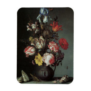 Magnet Flexible Fleurs baroques vintage par Balthasar van der Ast