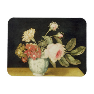 Magnet Flexible Fleurs dans un pot de Delft (huile sur le panneau)