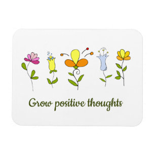 Magnet Flexible Fleurs de pensées positives
