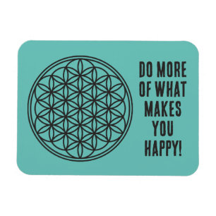 Magnet Flexible FLEURS DE VIE - Symbole de géométrie sacrée plan 1