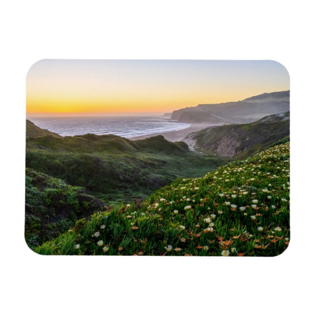 Magnet Flexible Fleurs | Père Noël Cruz Californie (Horizontal)