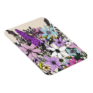 Magnet Flexible Fleurs sauvages d'été