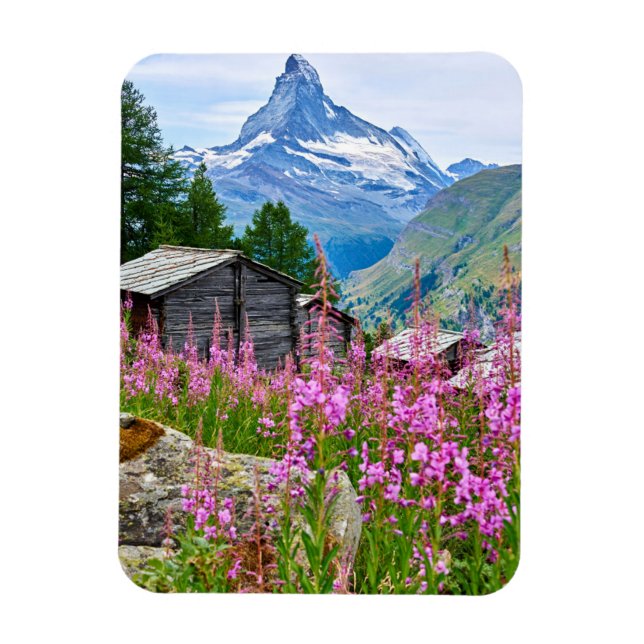 Magnet Flexible Fleurs | Summer Matterhorn Suisse (Vertical)