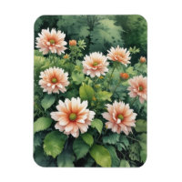 Fleurs Verdure Élégant Aquarelle