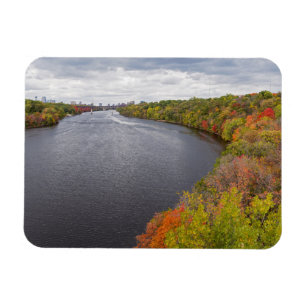 Magnet Flexible fleuve mississippi et berges boisées à minneapolis