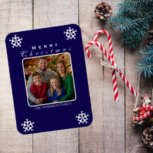 Magnet Flexible Flocon d'avion de Noël Photo Drôle Personnalisé