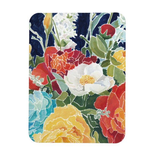 Magnet Flexible Floral de minuit I (Vertical)