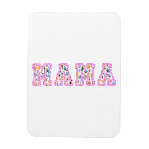 Magnet Flexible Floral Mama Retro Maman Boho Mère