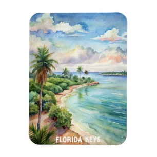Magnet Flexible Florida Keys National Park Aquarelle Peinture