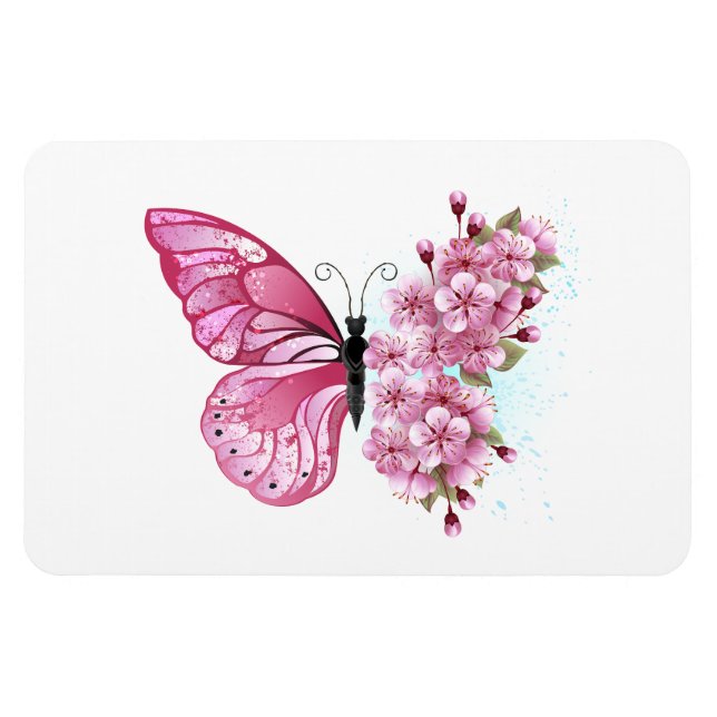 Magnet Flexible Flower Butterfly (Horizontal)