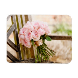 Magnet Flexible Flowers   Pink Rose Bouquet