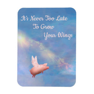 Magnet Flexible Flying Pig Grow Your Wings