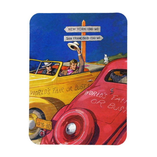 Magnet Flexible Foire mondiale ou buste (Vertical)