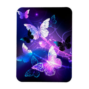 Magnet Flexible Fond avec papillons de nuit