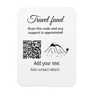 Magnet Flexible Fonds de voyage vacances lune de miel don ajouter