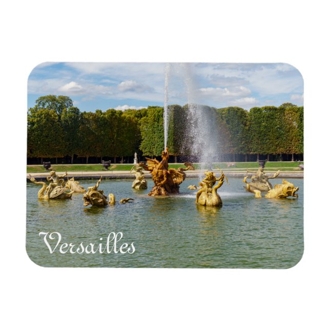 Magnet Flexible Fontaine de dragon dans le jardin de Versailles -  (Horizontal)
