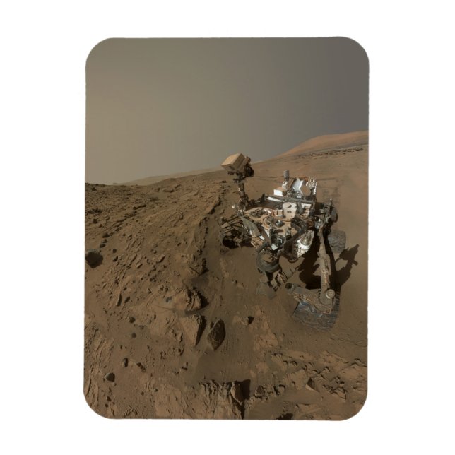 Magnet Flexible Forage Mars Curiosity Red Martian Paysage (Vertical)