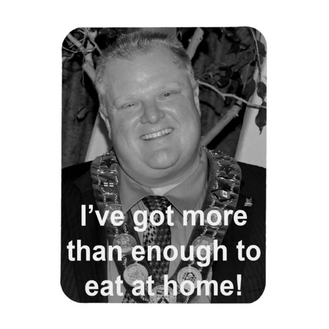 Magnet Flexible Ford - J'ai assez à manger à la maison ! (Vertical)