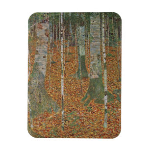 Magnet Flexible Forêt de bouleau par Gustav Klimt, Art Nouveau Vin
