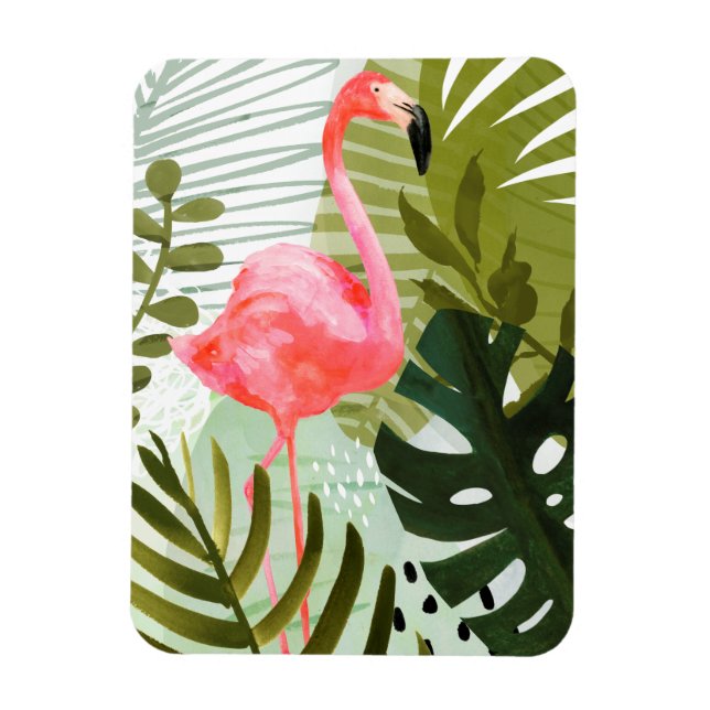 Magnet Flexible Forêt de Flamant rose (Vertical)