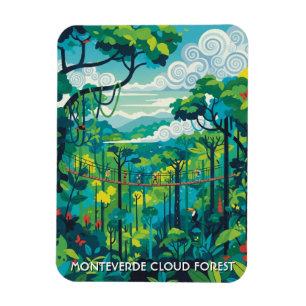 Magnet Flexible Forêt nuageuse de Monteverde Costa Rica
