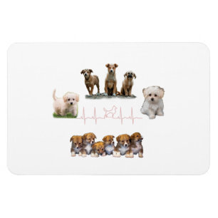 Magnet Flexible Forfait Chiens, Forfait Chiens Amoureux