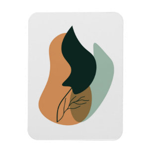 Magnet Flexible Formes botaniques colorées