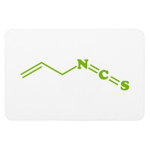 Magnet Flexible Formule moléculaire de l'isothiocyanate de Wasabi 