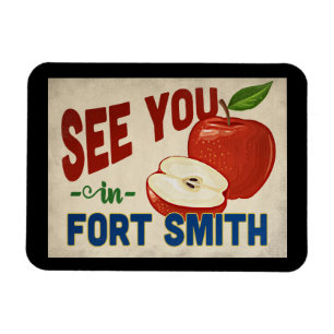 Magnet Flexible Fort Smith Arkansas Apple - Vintage voyage