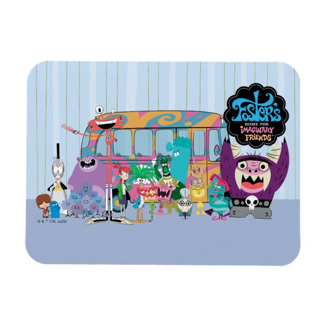Magnet Flexible Foster's Home for Imaginary Friends | Bus scolaire (Horizontal)