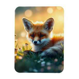 Magnet Flexible Fox au coucher du soleil