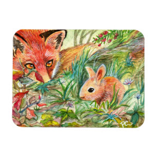 Magnet Flexible Fox et petit lapin
