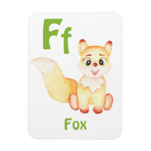 Magnet Flexible Fox personnaliser ABC : Lettre F - Ajouter votre n