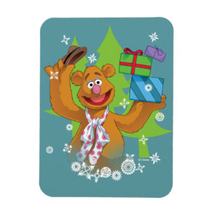 Magnet Flexible Fozzy l'ours  Joyeuses fêtes
