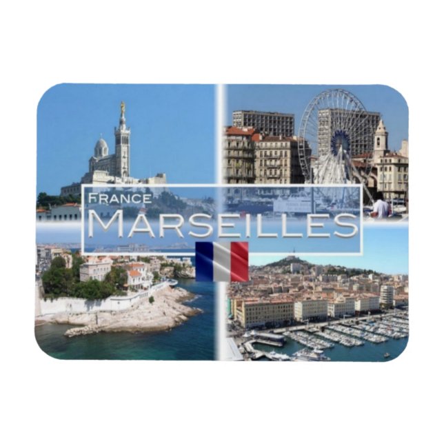 Magnet Flexible FR France - Marseille (Horizontal)