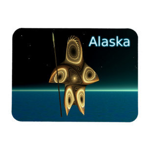 Magnet Flexible Fractal Inuit Hunter