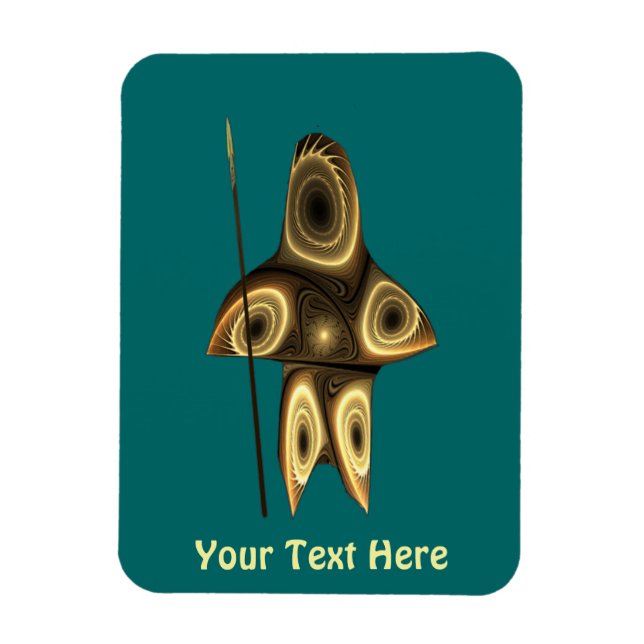 Magnet Flexible Fractal Inuit Hunter (Vertical)