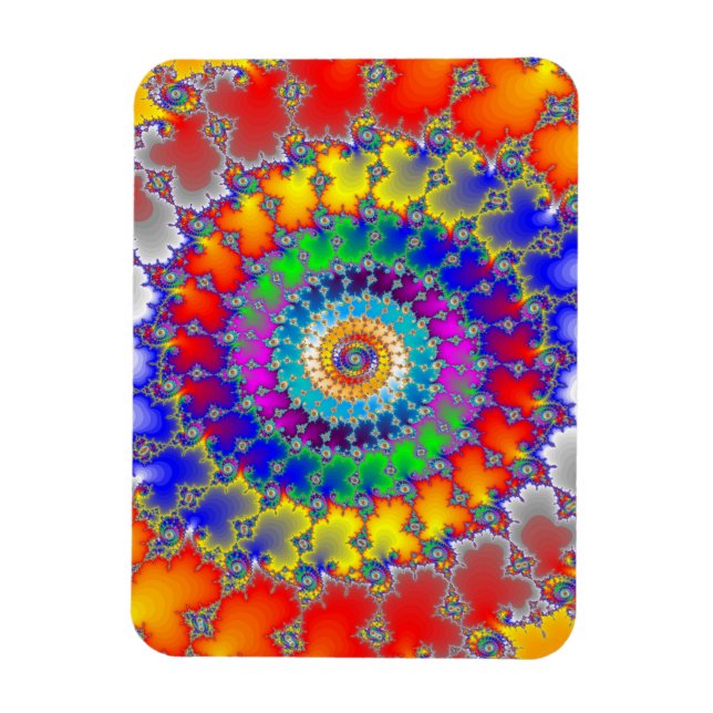 Magnet Flexible Fractale psychédélique (Vertical)
