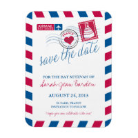 FRANCE Air Mail Bat mitzvah Enregistrer la date 3x