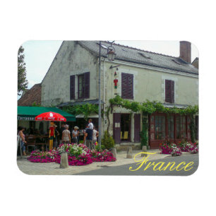 Magnet Flexible France Cityscape Street Restaurant Café View
