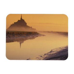 Magnet Flexible FRANCE, Normandie Mont St Michel. Lumière du matin
