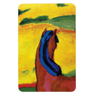 Magnet Flexible Franz Marc - Cheval Dans Une Peinture Paysagère