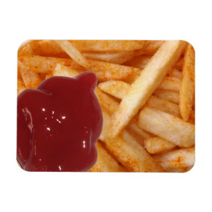 Magnet Flexible French Fries and Ketchup