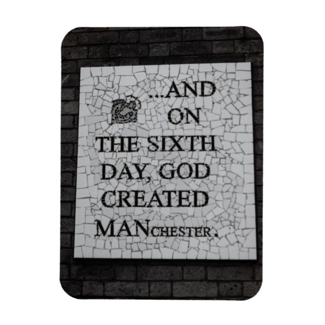 Magnet Flexible Fresque originale "Le Sixième Jour" Manchester (Vertical)