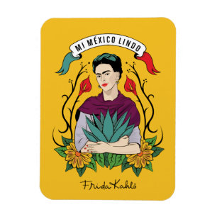 Magnet Flexible Frida Kahlo   Mi Mexico Lindo