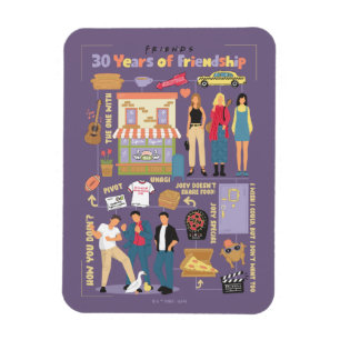 Magnet Flexible FRIENDS™   30 Ans d'Amitié